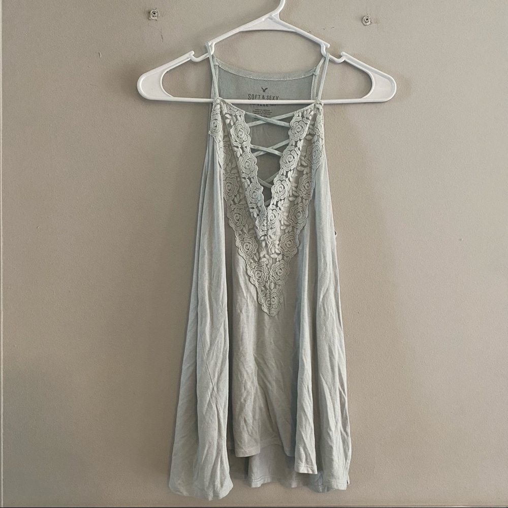 American Eagle • Soft & Sexy Blue Tank